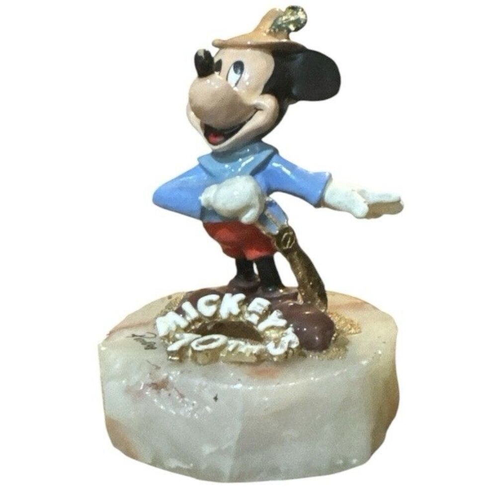Vtg Ron Lee 1998 Disney Mickeys 70th Brave Little Tailor Signed /2500 Figurine